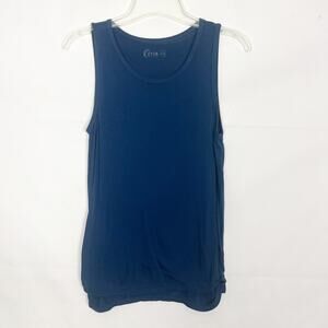 Zyia Activewear Navy Blue Women's Tank Top Size XS Walking Running Sportswear